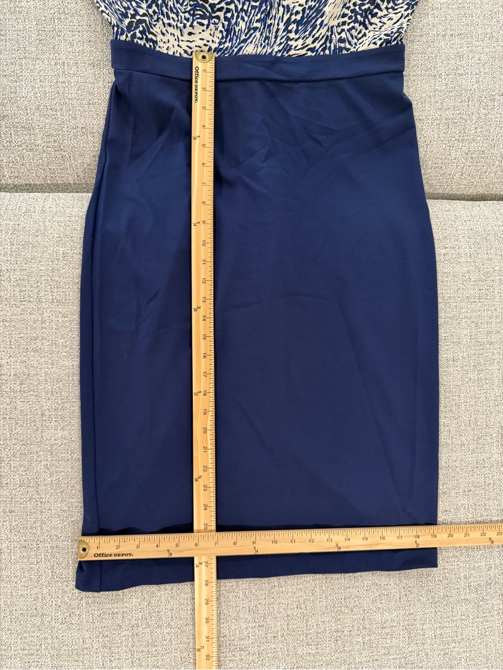 Express Draped Mock Neck Midi Sheath Dress Size L - Picture 8 of 12